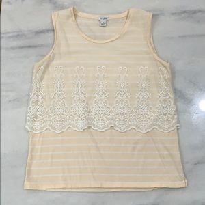 J. Crew Lace Tank Top